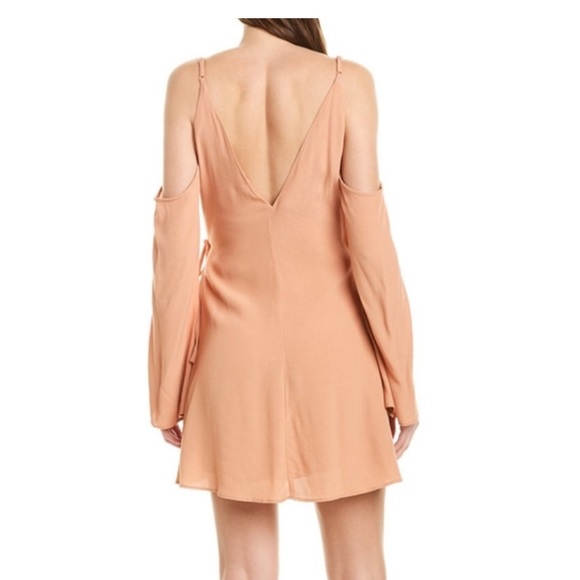 LOVERS + FRIENDS Love Letter Cold-Shoulder V-Neck Wrap Dress - Picture 4 of 8